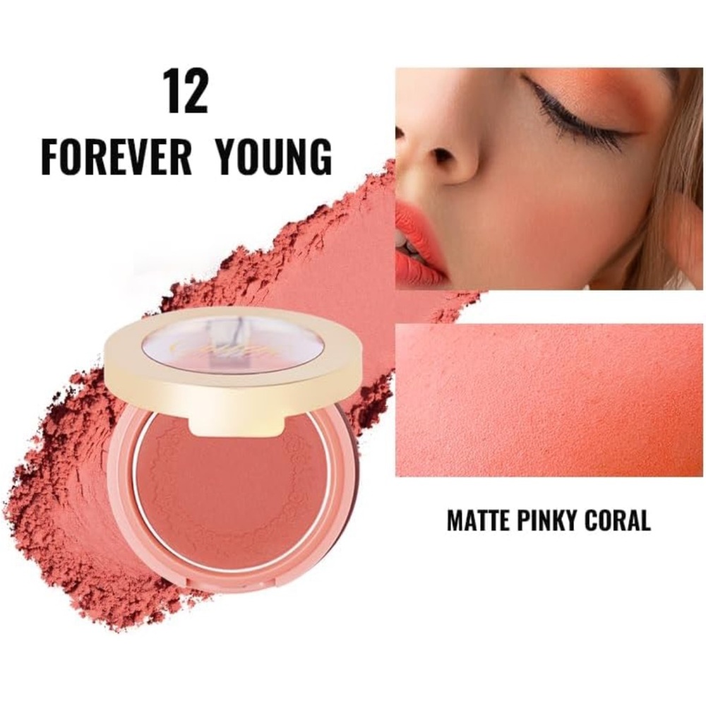🌹 Oulac Cosmetics Blush Mono & Frost in shade N12 Forever Young 🌹 - Picture 4 of 12